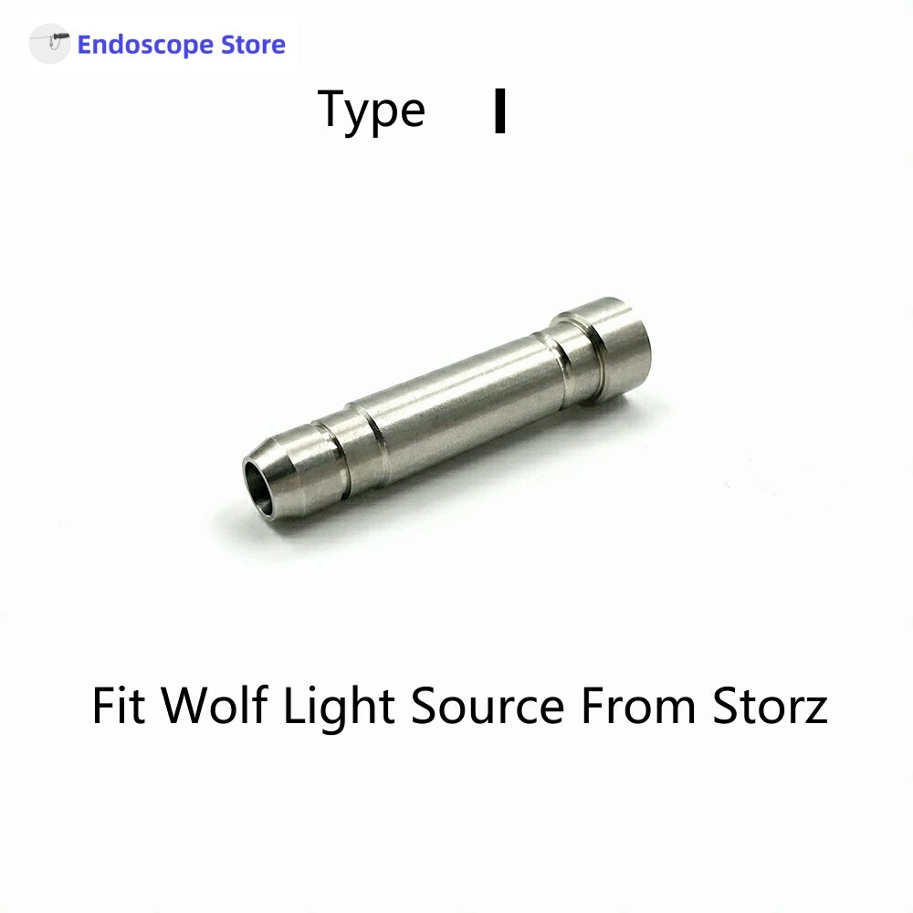 Rigid Endoscope Light Source Optical Fiber Interface Adapter Convert Connector