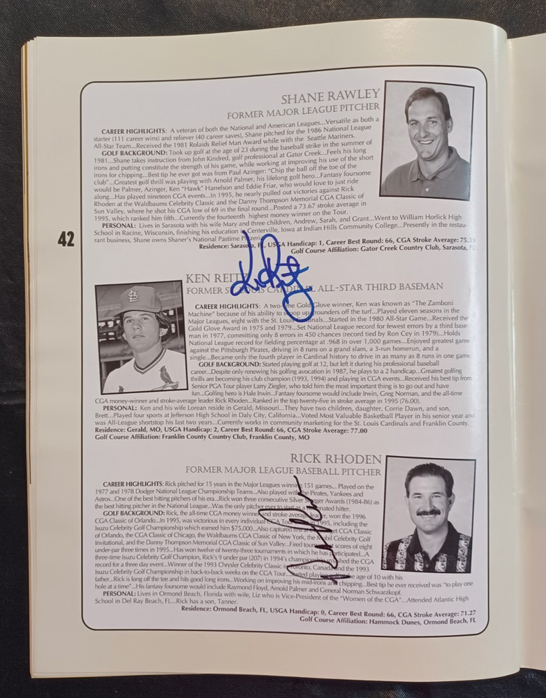 CGA Classic Chicago - SIGNED GOLF PROGRAM - HUGE AUTOGRAPH COLLECTION 1996