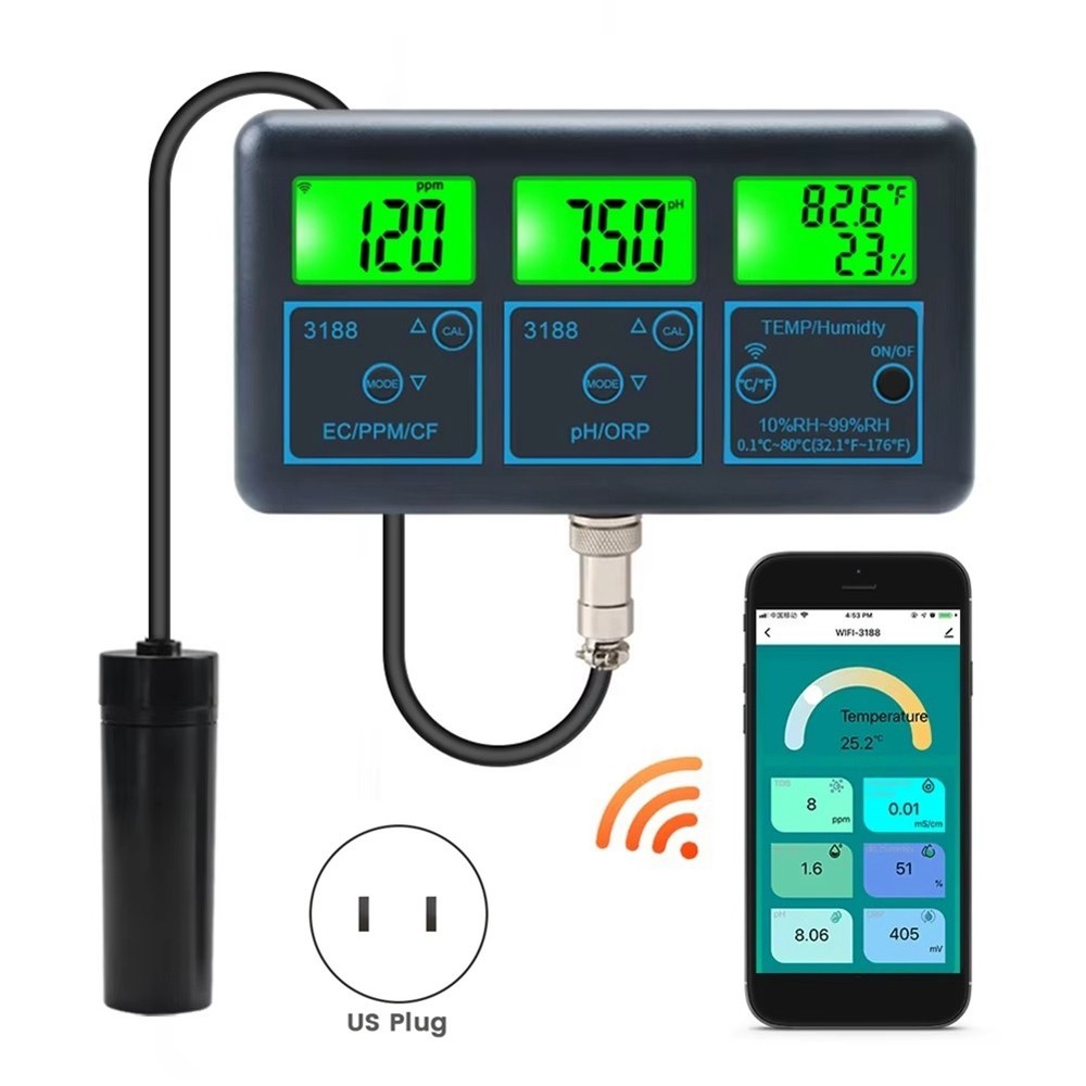 Tuya WiFi 7 In1 Water Quality Tester Multi-Parameter Water Analyzer4675