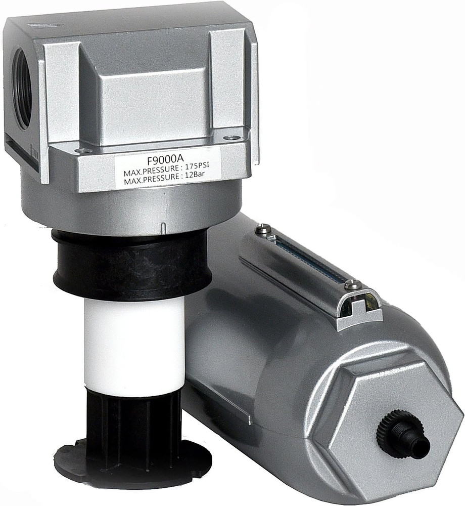 1" Inline Air Compressor in Line Water Moisture Filter Trap Separator Auto Drain