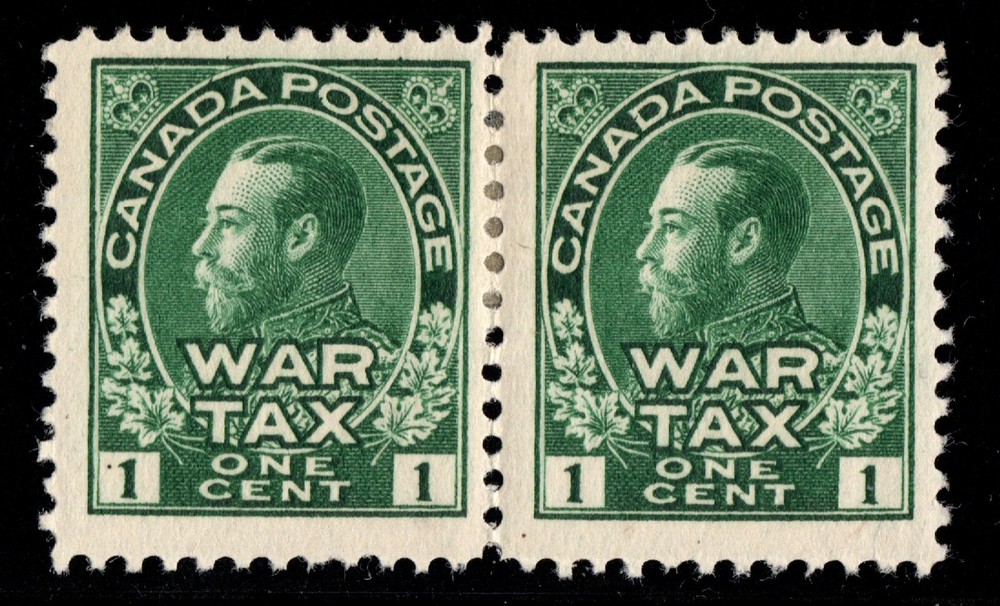 MR1 WAR TAX pair Canada mint
