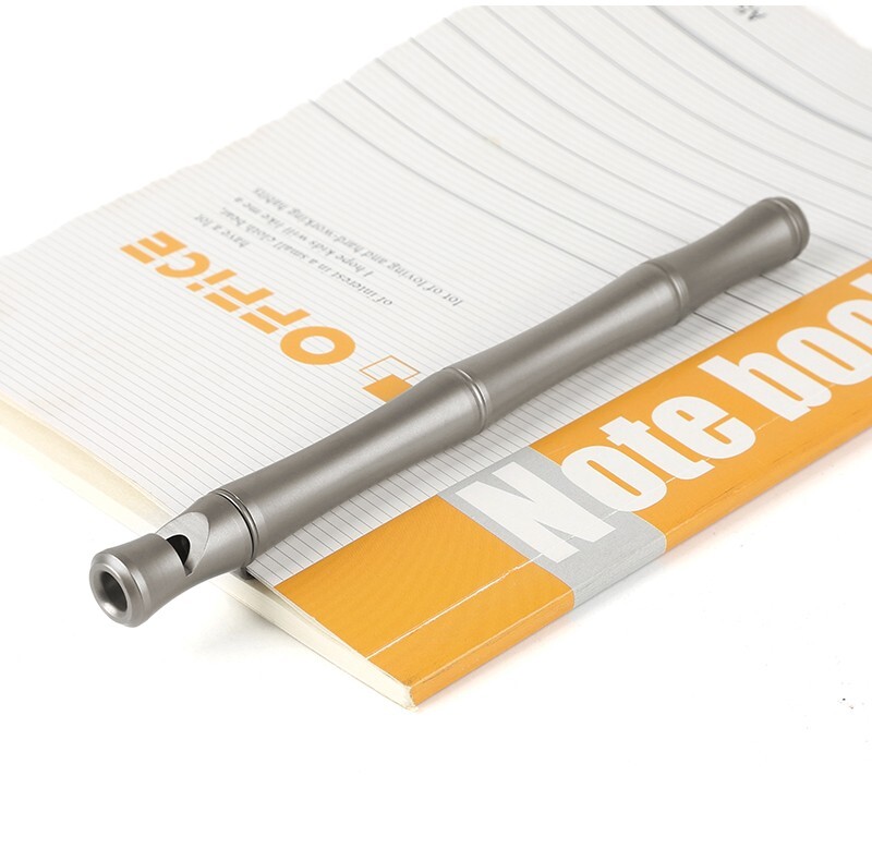 Titanium Survival Whistle Ballpoint Pen – Camping Gear Gift & Collectible Tool