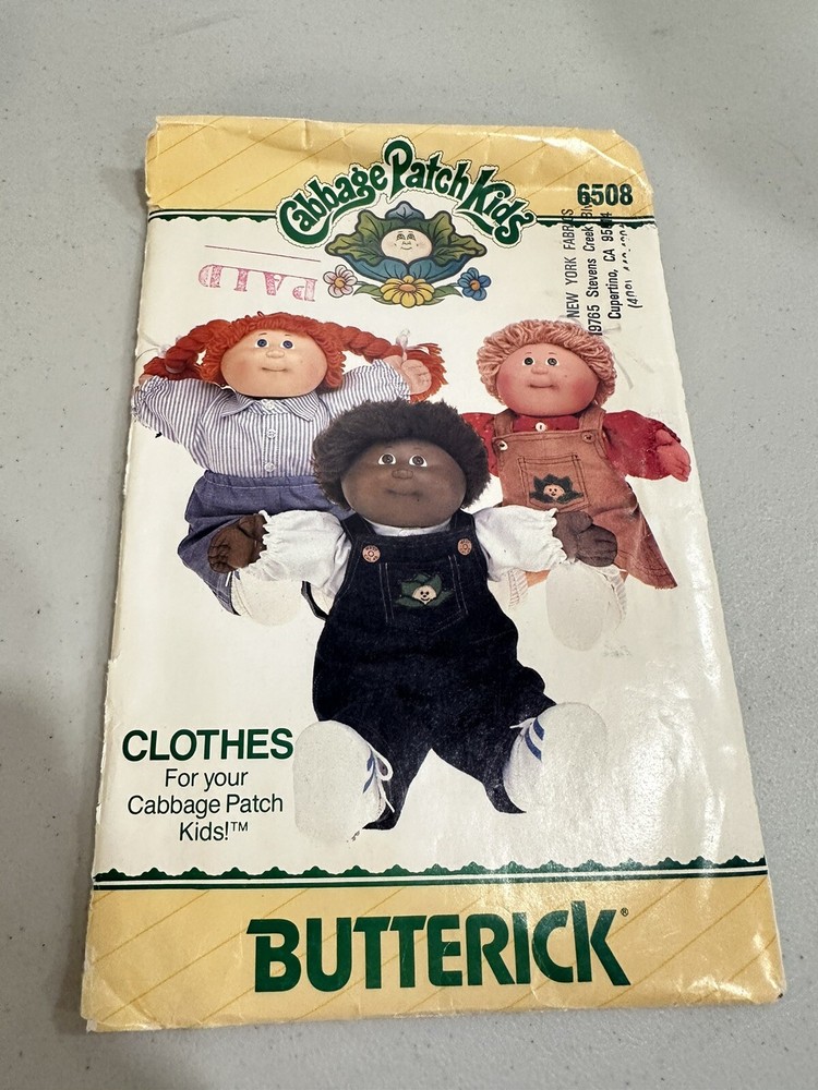 11 Vintage Cabbage Patch Clothing Patterns Including Child and Doll Matching
