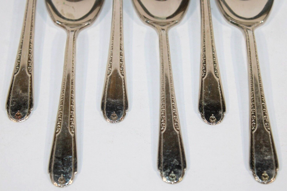 6 CAVALIER silverplate CVR1 Sugar Spoons