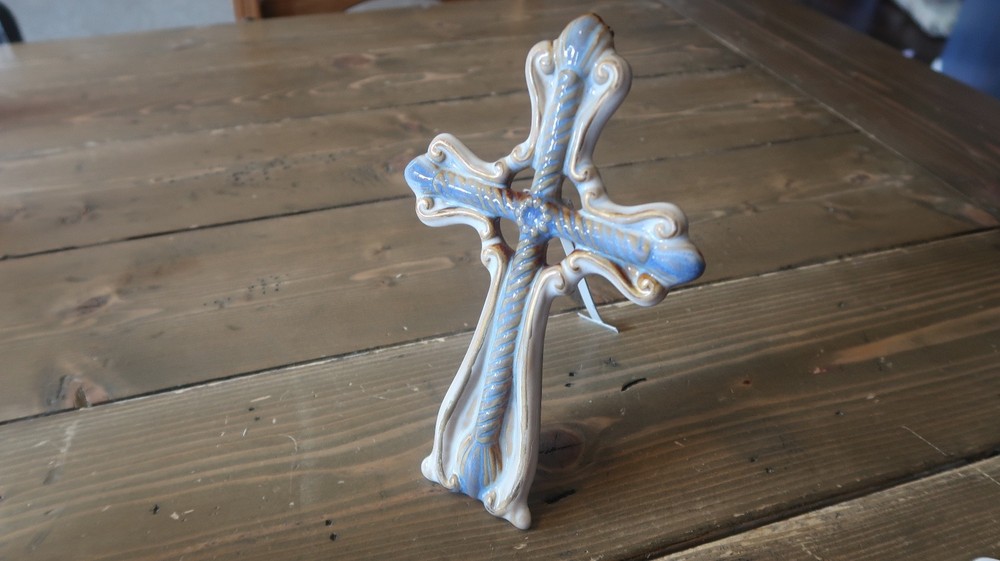 Ceramic Wall of Table CROSS Religious Decor