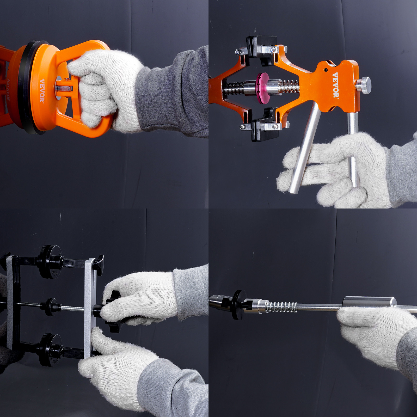 Car Body Dent Puller Bridge Lifter 107PC Paintless Hail Dent Remover Repair Kit