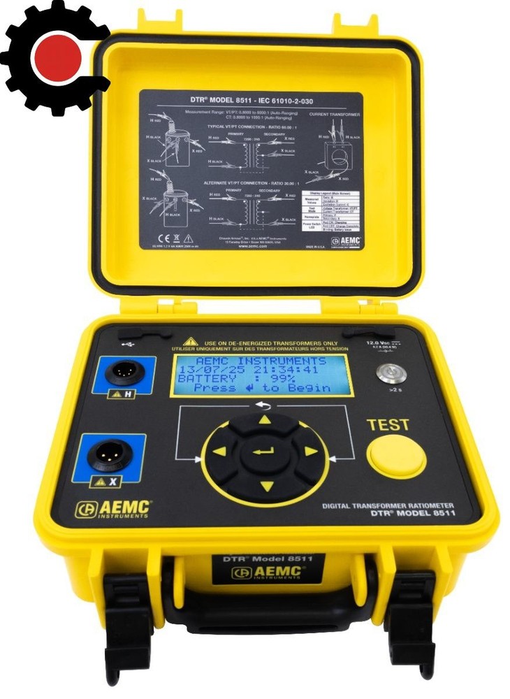 AEMC DTR 8511 Digital Transformer Ratiometer