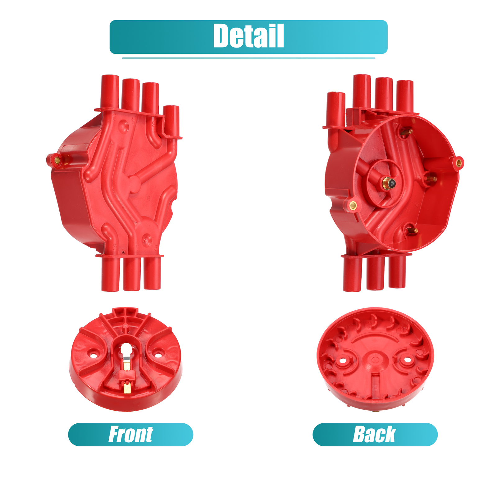 Pack (1) Ignition Distributor Cap and Rotor for GMC Sierra 1500 4.3L 1999-2007