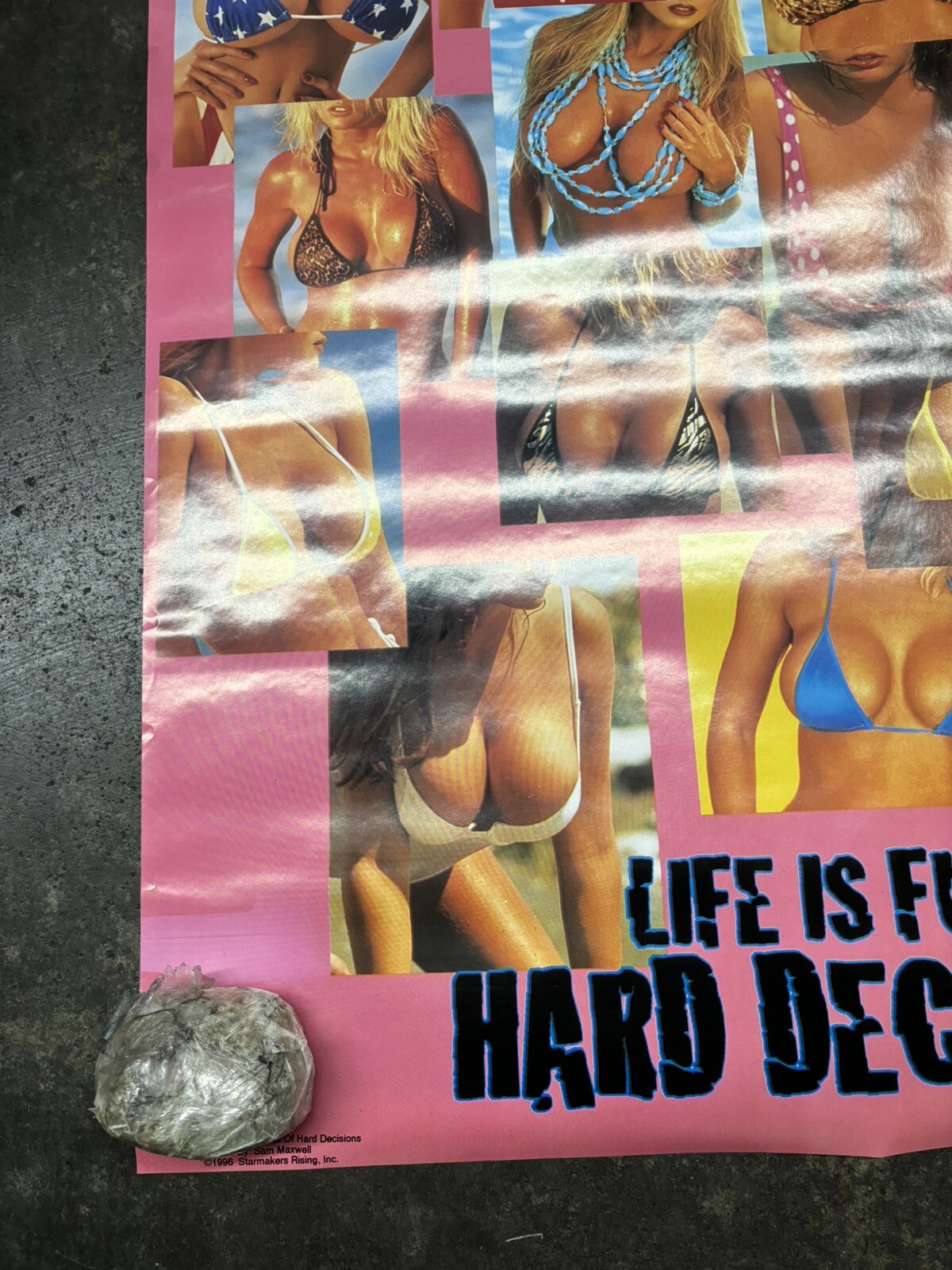 Life is full of hard decisions 1996 Sam Maxwell Poster hot girls C2463