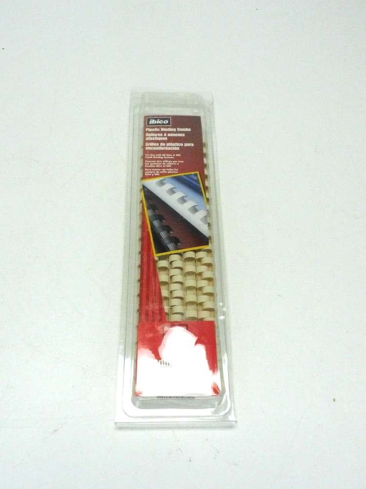 Ibico Plastic Binding Combs White - Pack of 25 Binding Combs