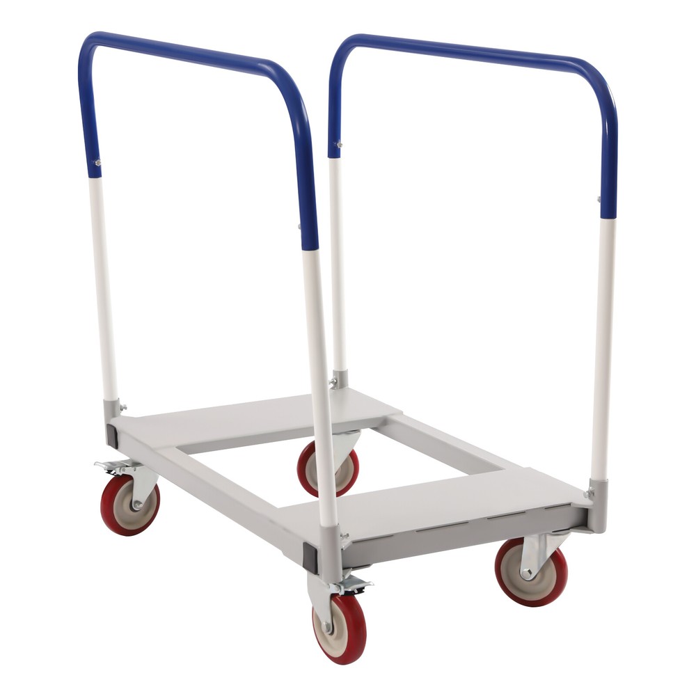 1500 lbs Professional Panel Cart Dolly Rectangular Low Noise with 5 inch Casters