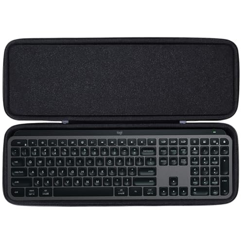 Hard Carry Case Compatible with Logitech MX Keys S MX Keys S Case Graphite Case