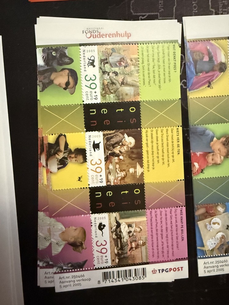 Netherlands postage stamps 7 mini sheets various topics