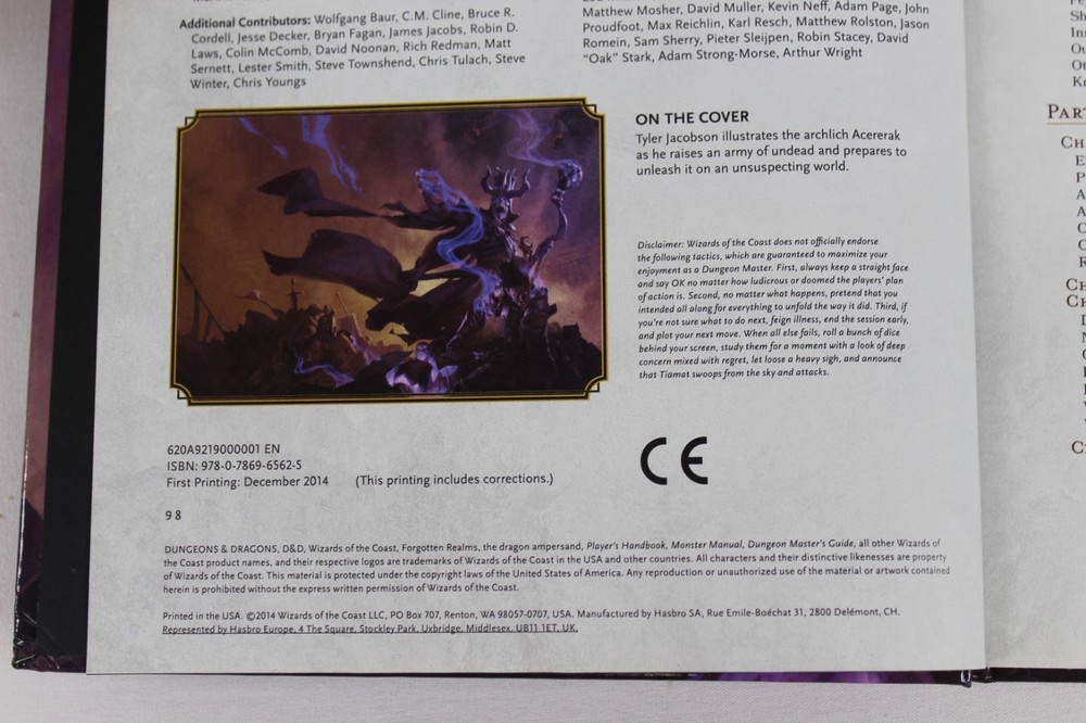 Dungeons & Dragons 5th Edition Dungeon Master's Guide HC Book 2014