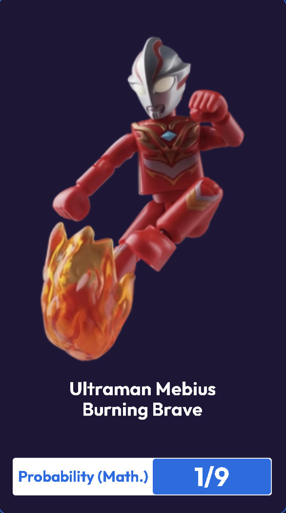 Blokees Ultraman Galaxy Version 10 Mini Model Kit Mebius Burning Brave 1/9