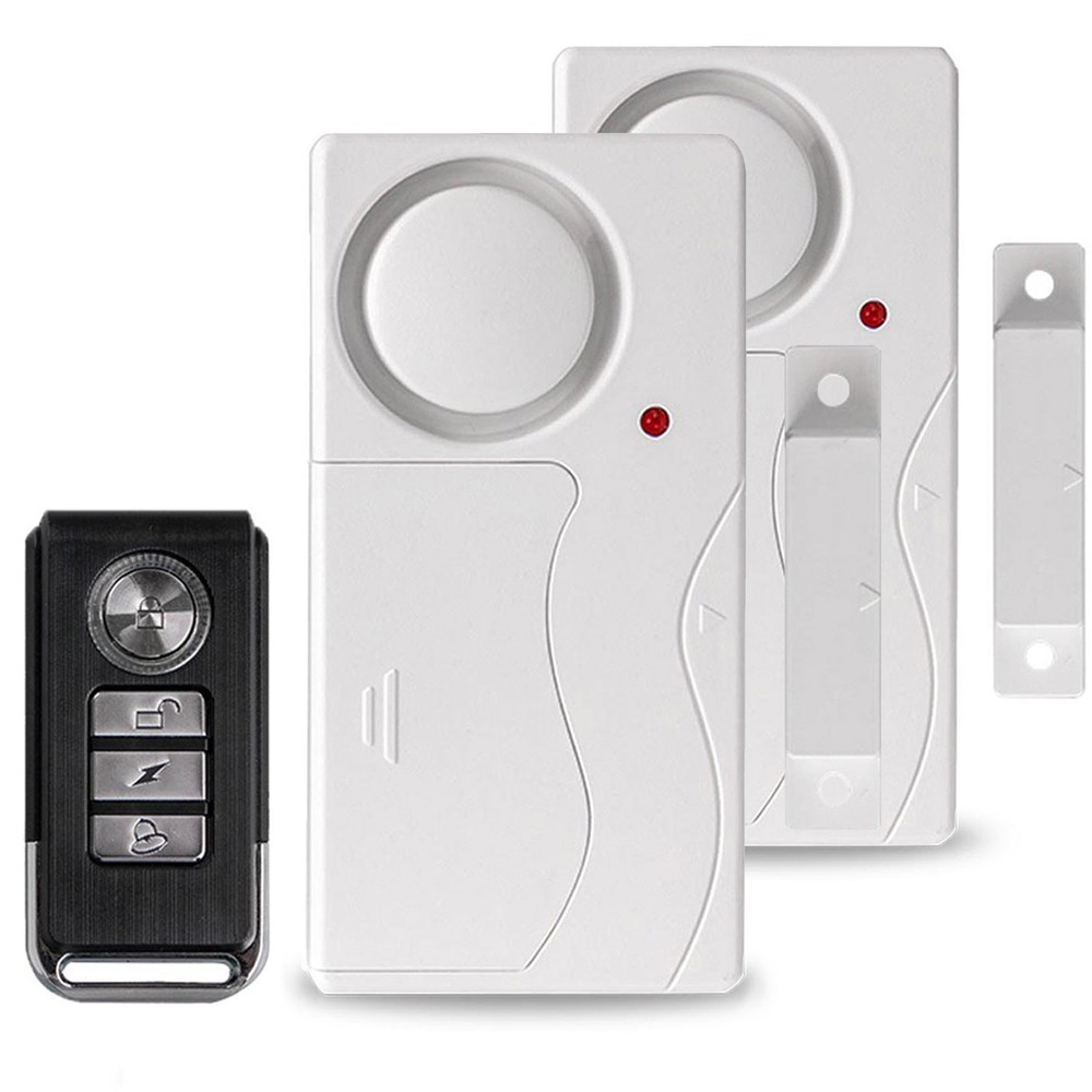 Apartment Safety Magnetic Window Door Alarm *2 Control by Remote Simple Function
