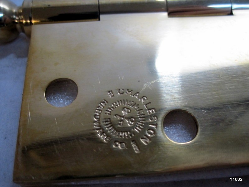 4" x 4" Solid Brass Hinge With Ball Tips