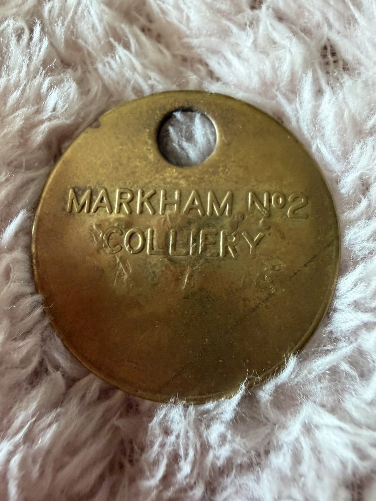 Markham No2 Colliery Derbyshire Brass Miners Check