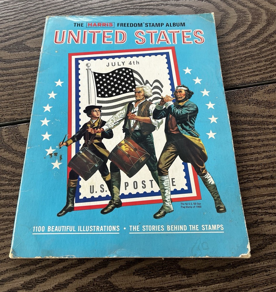 1978 Harris Freedom Stamp Album-United States, Some Stamps Incuded