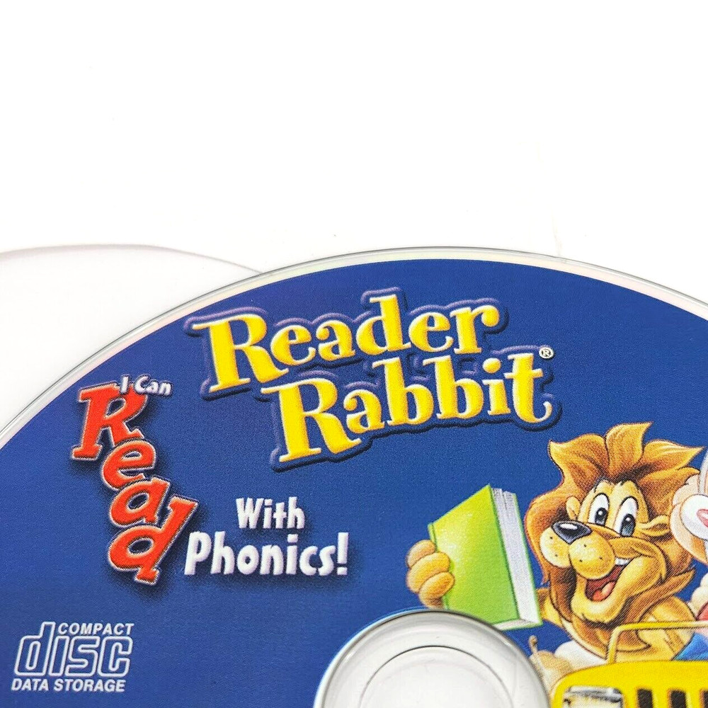 Encore Reader Rabbit CD I Can Read With Phonics 2004 Fun 2 Read Data Storage