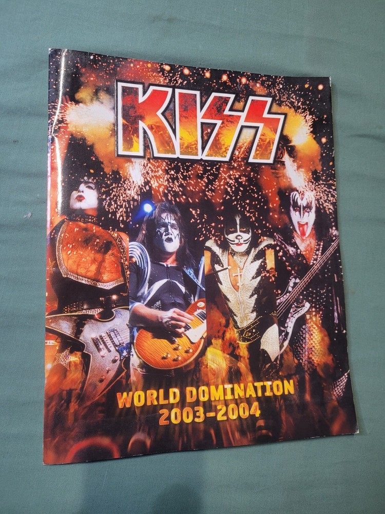 KISS World Domination 2003-2004 Tour magazine Book Program Kiss Collectible