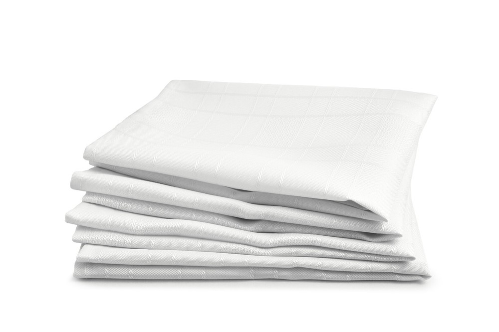 Napkins woven jacquard design Soft Polyester Tableware - Chequers