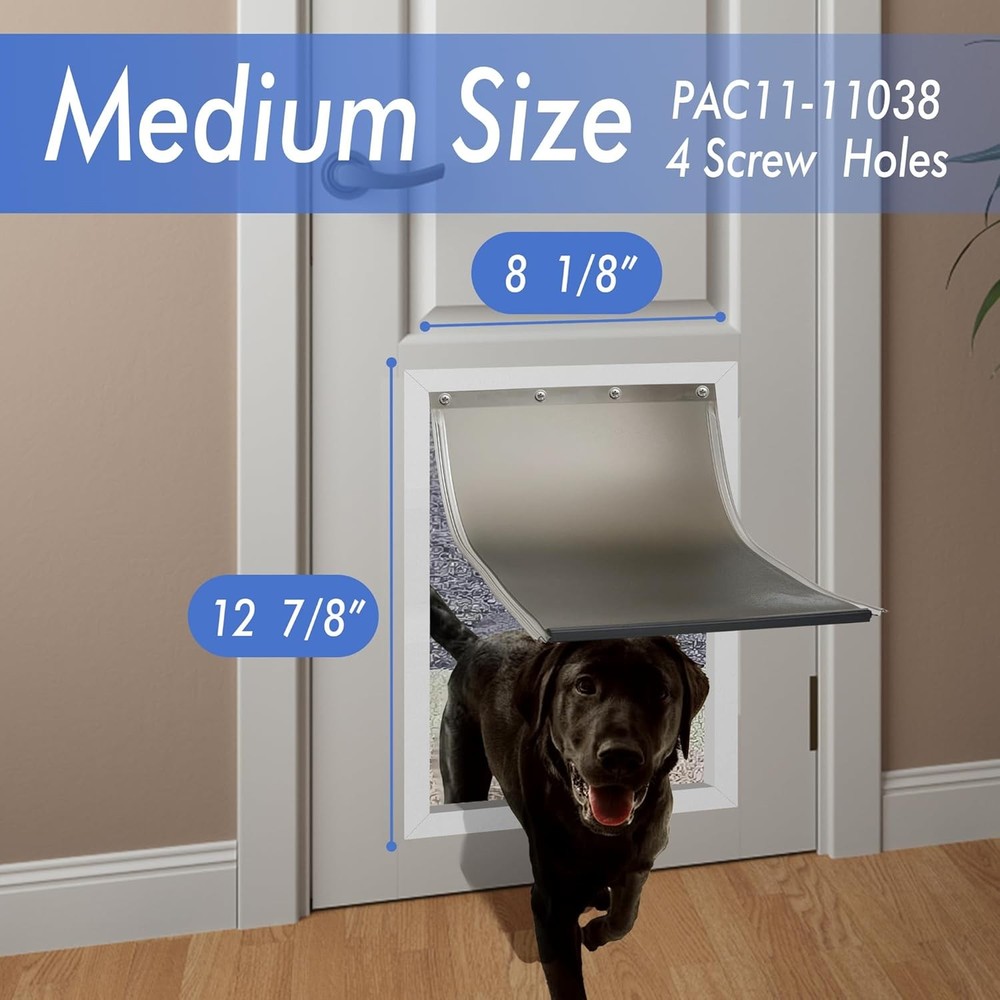 2PACK PAC11-11038 Replacement Flap with Screws,Medium Dog Door Replacement Flaps