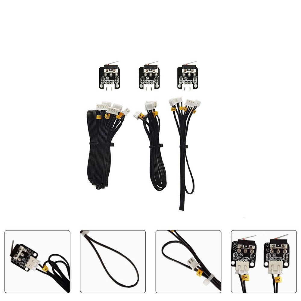 1 Set 3D Printer Stepper Motor and Limited Switch Cable with Switch