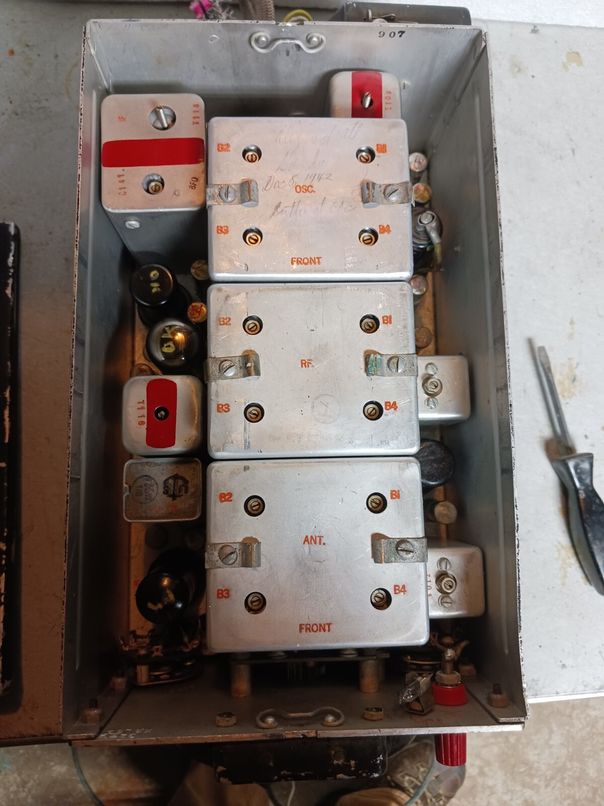 WWII NAVY RAX-1 RADIO RECEIVER CG-46115 #261