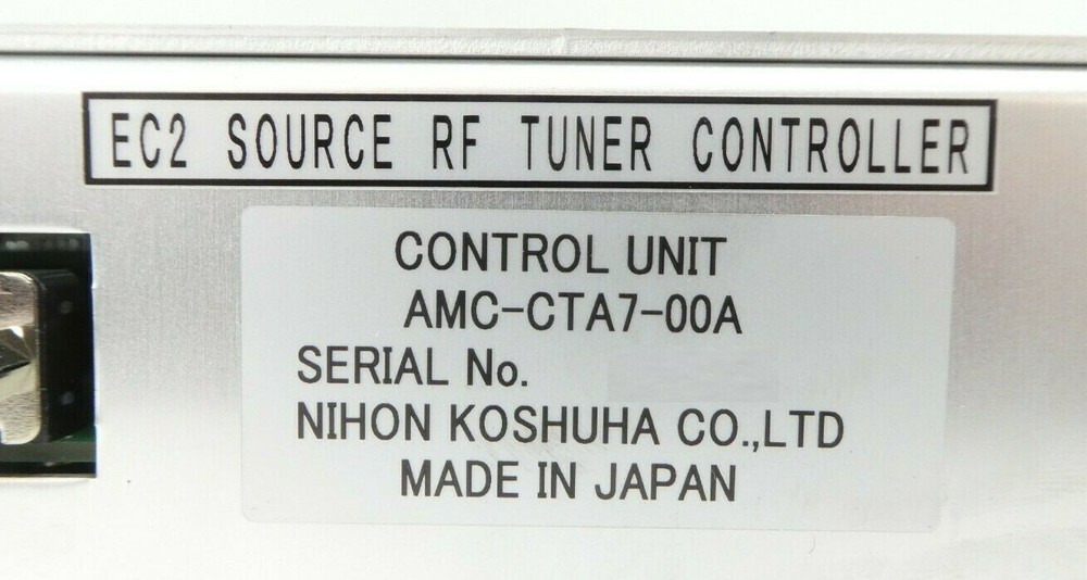 Nihon Koshuha AMC-CTA7-00A RF Automatching Controller Hitachi MU-712E Working