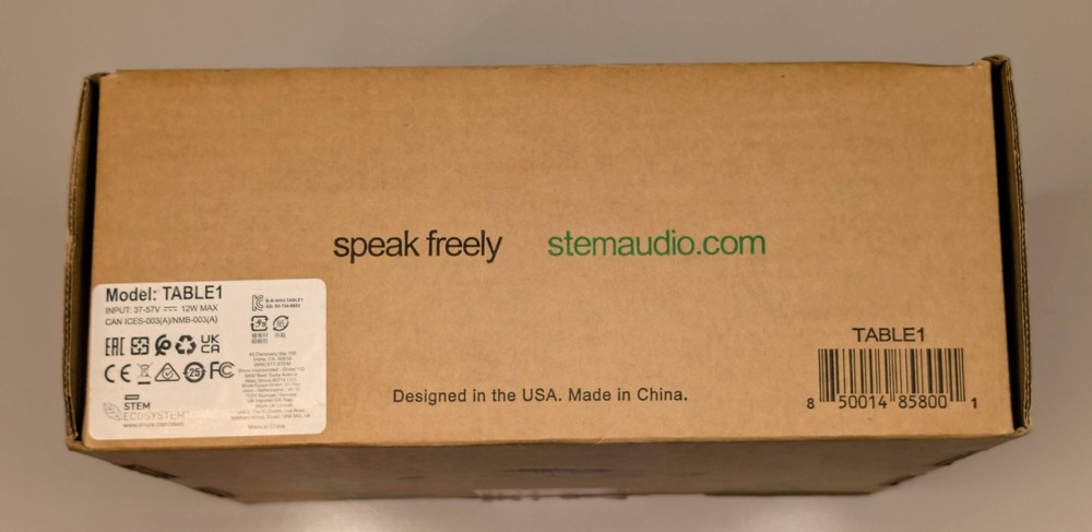 Shure Stem TABLE1 - USB POE Speakerphone - Mint Condition