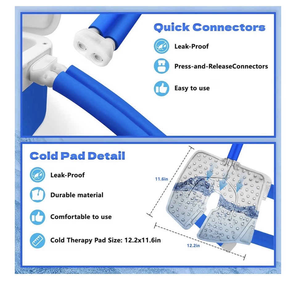 INMOREDO Cold Therapy Ice Machine for Knee Replacement Surgery With Timer
