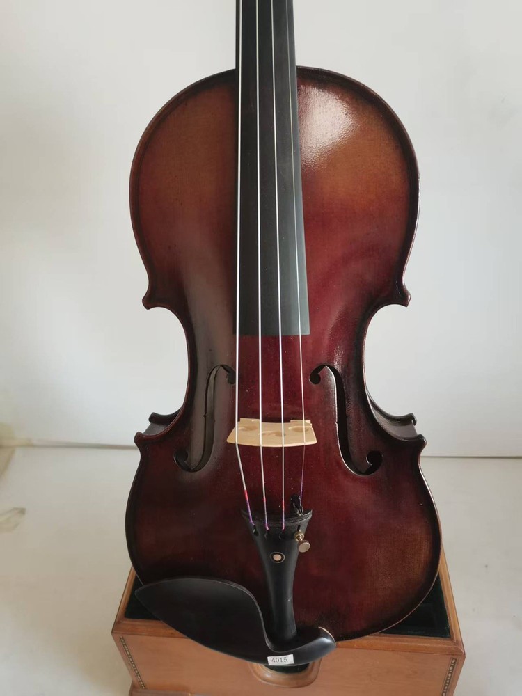 Master 4/4 violin Stradi model 1pc Solid flamed maple back spruce top K4015