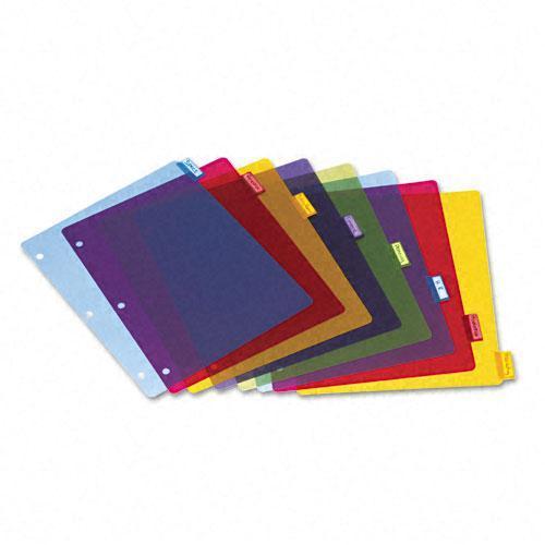 Cardinal Poly Index Dividers Letter Multicolor 8-Tabs/Set 4 Sets/Pack 84019