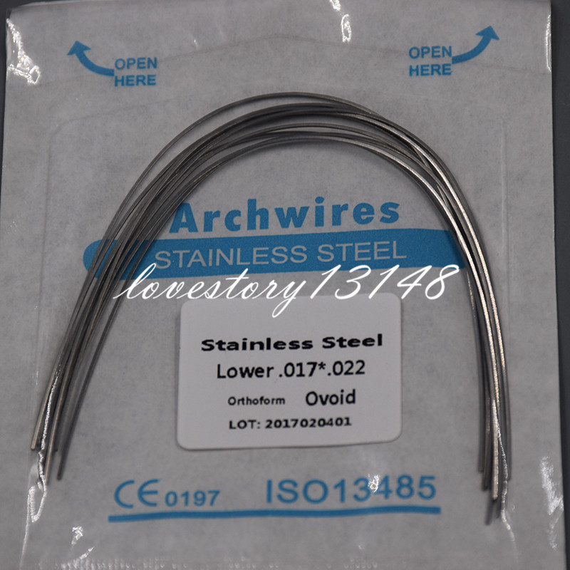 Dental Orthodontic Stainless Steel Rectangular Arch Wire Natural/Square/Ovoid