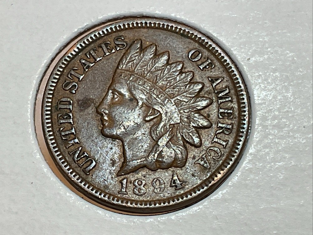 1894 Indian Cent in extra fine
