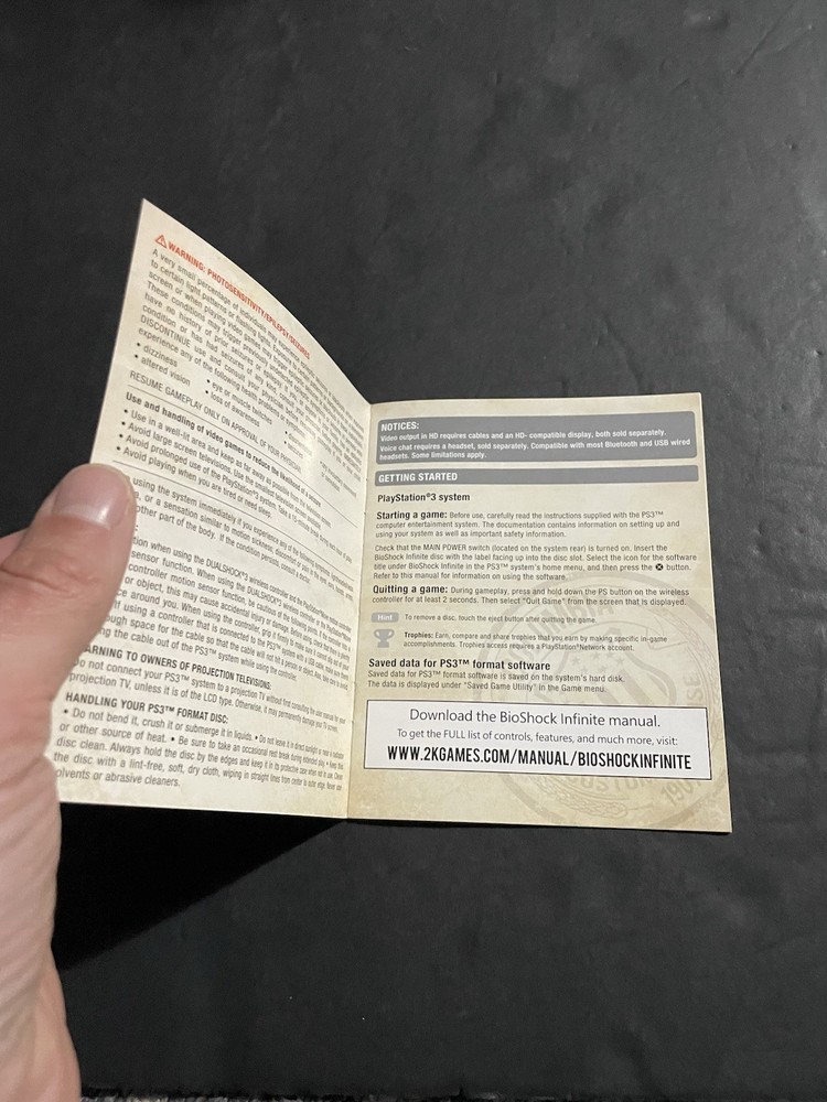 bioshock infinite ps3 manual Only