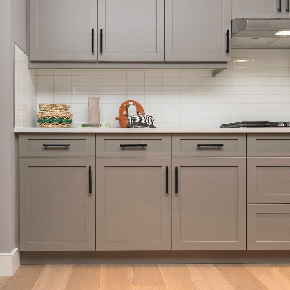 60 Pack | 5'' Cabinet Pulls Matte Black Stainless Steel Kitchen Drawer Pulls ...