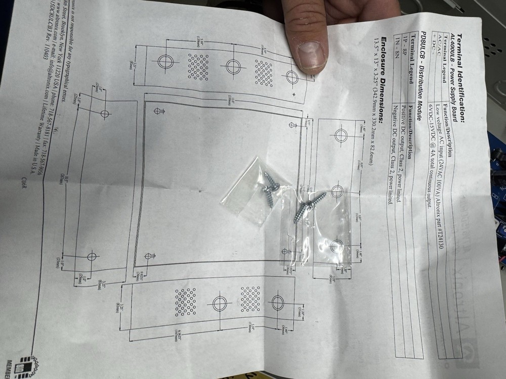 ALtronix ALTV615DC8ULCB Proprietary Power