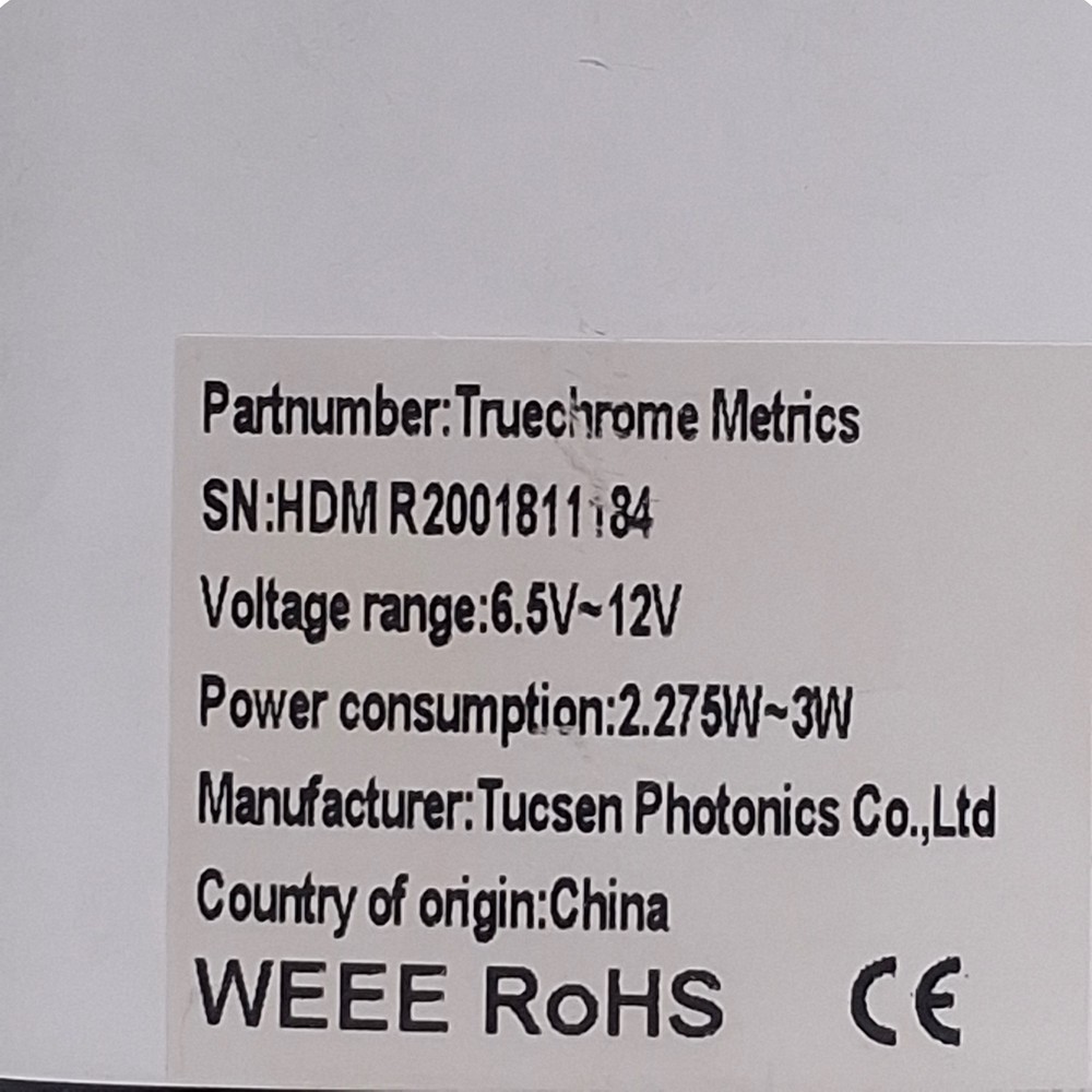 Tucsen Truechrome Metrics HDMI Microscope Camera 12VDC, 2A, 1/2.8" Sensor
