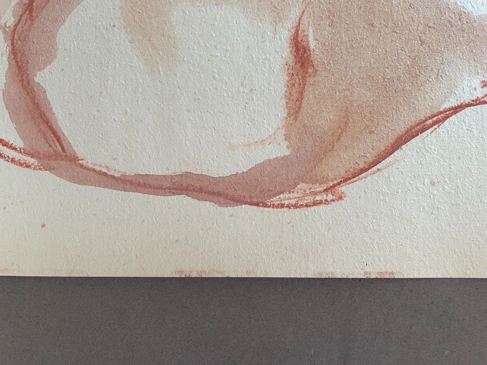 Original Ronald Shap figure drawing, signed