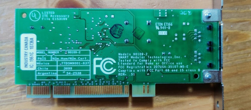 Smart Modular Technologies 90109-2 PCI Modem Card