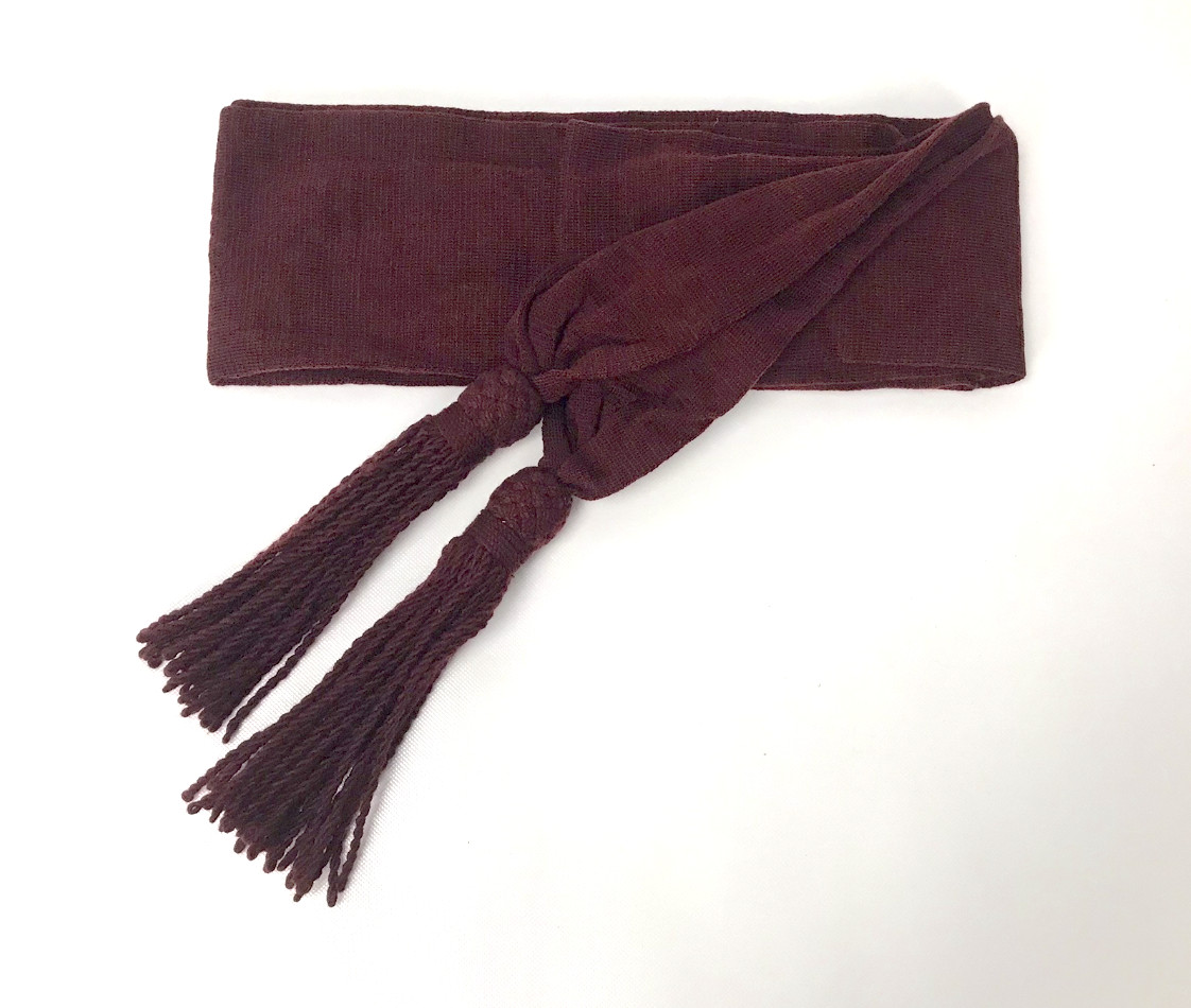 Wool Sash - Crimson / Wine Color - Reenactment