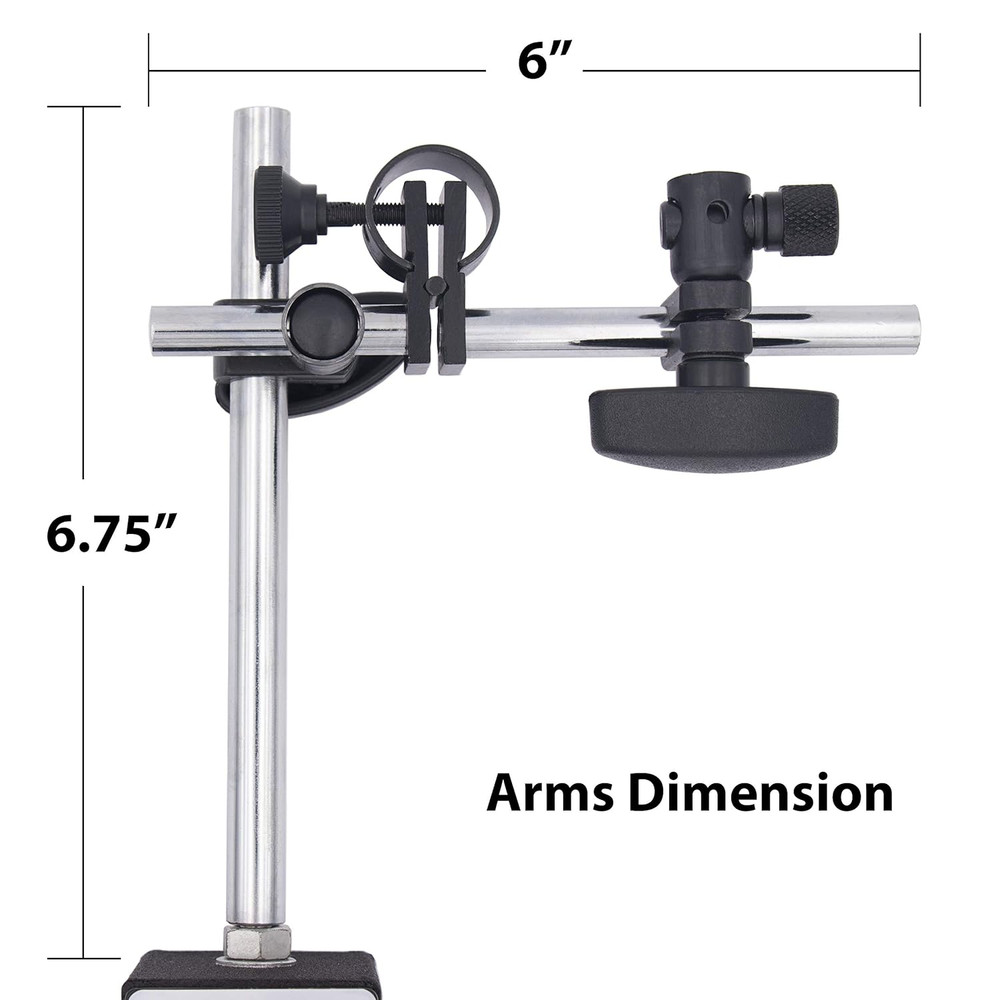 MGBR-02 Magnetic Base Stand for Digital Dial Indicator Gauge 176Lbs Max Pull