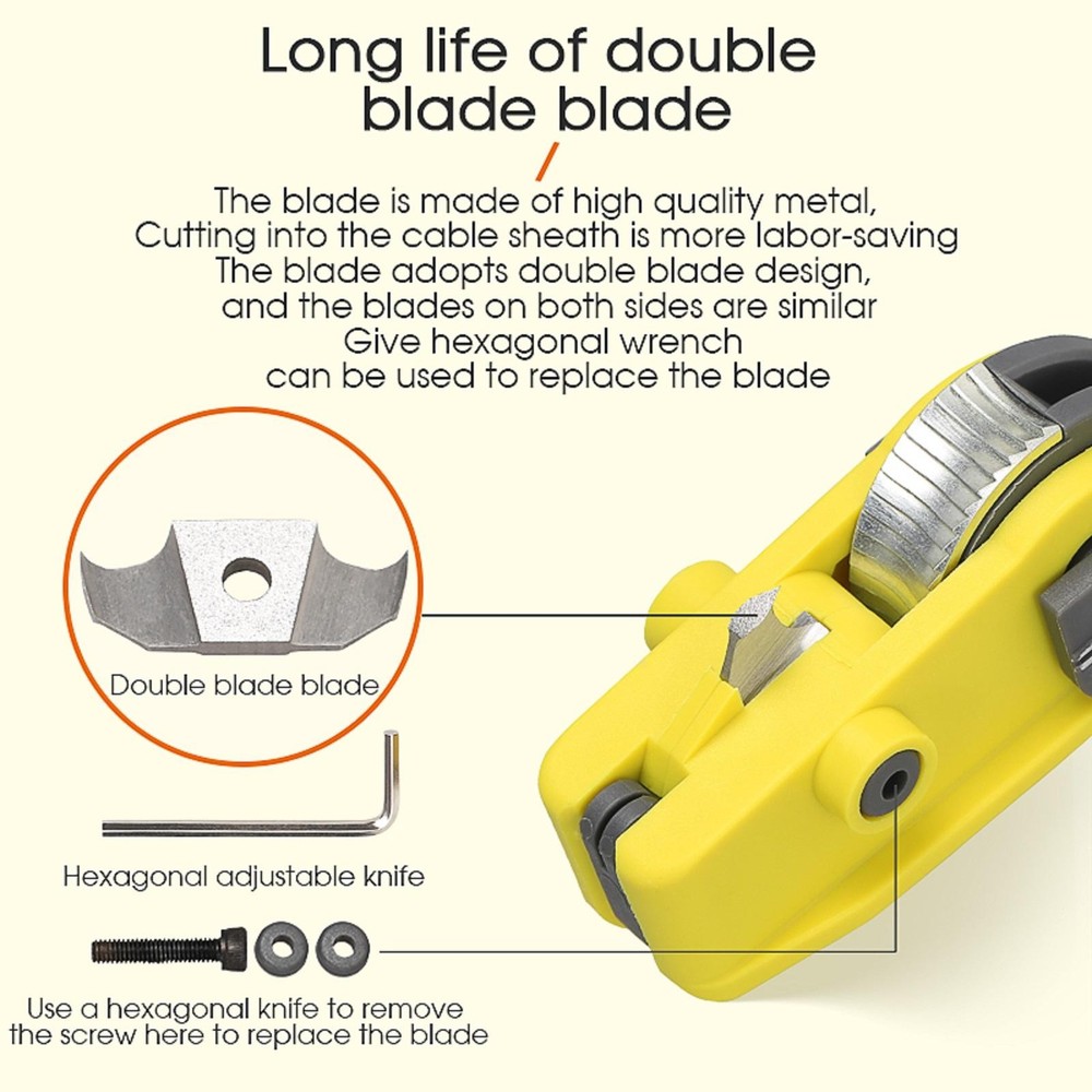 Fiber Optic Cable Stripping Knife KMS-K Longitudinal Cable Cutter Cutting Tool