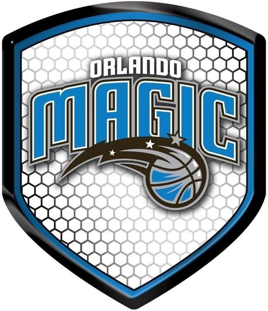 Orlando Magic High Intensity Reflector, Shield Shape, Raised Decal Sticker,...