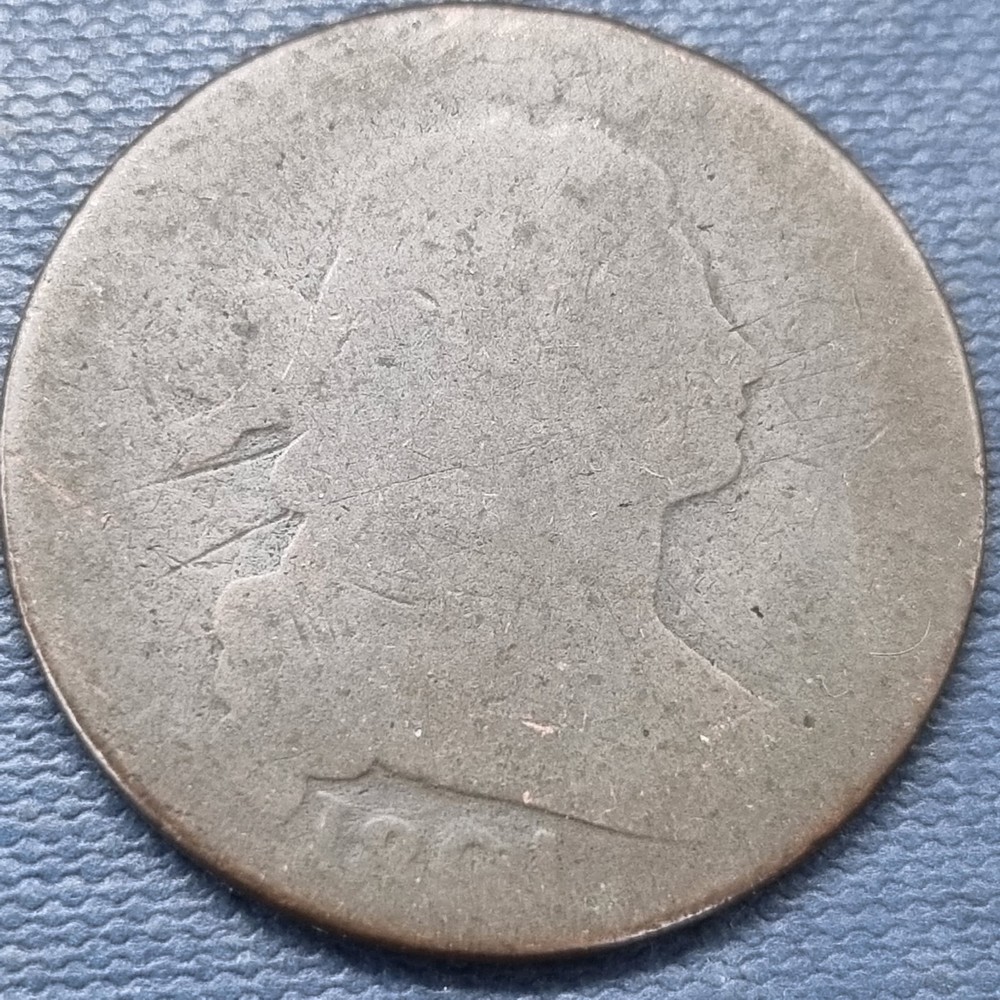 1801 Draped Bust Large Cent 1c Circulated #99200