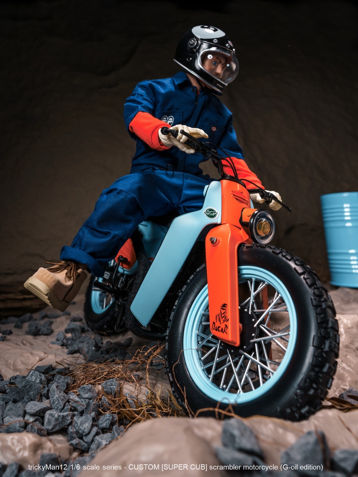 trickyMan12 1/6 [SUPER CUB] scrambler motorcycle CULF2