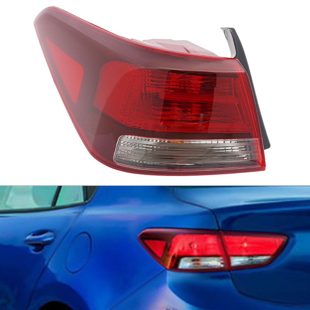 2018-2023 Rio Halogen Outer Tail Light Left Right with Bulb