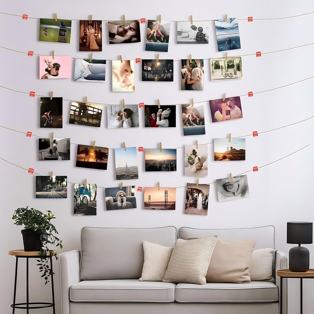 60PCS Light Clips for Outdoor Use Self Adhesive Cable Hooks for String Lights